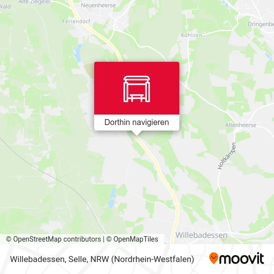 Willebadessen, Selle Karte