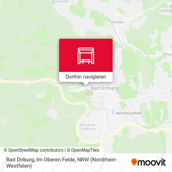 Bad Driburg, Im Oberen Felde Karte