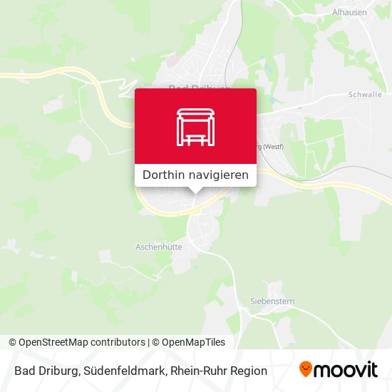 Bad Driburg, Südenfeldmark Karte