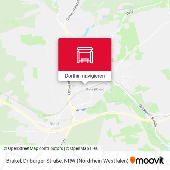 Brakel, Driburger Straße Karte