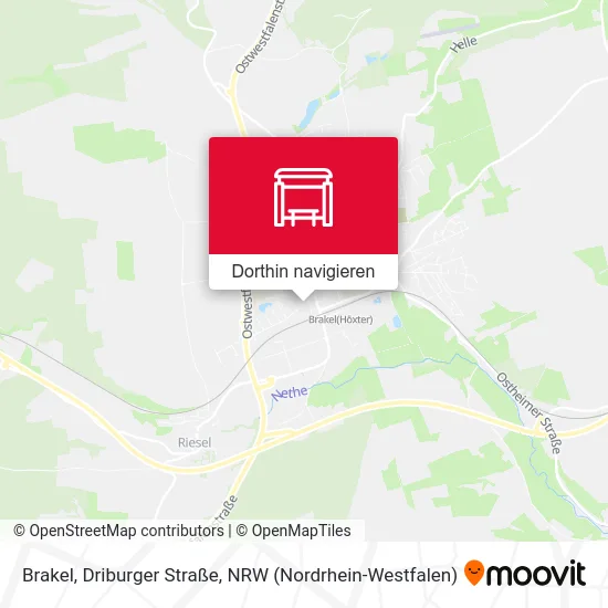 Brakel, Driburger Straße Karte