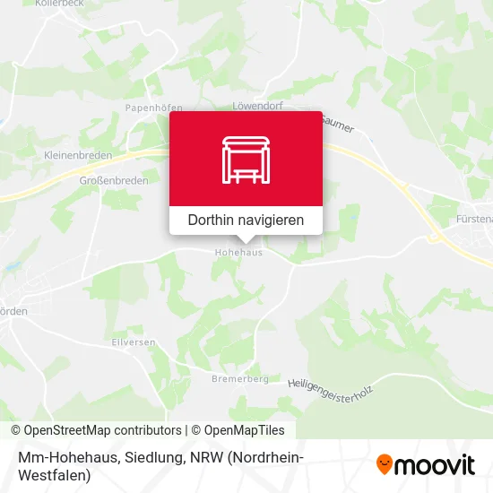 Mm-Hohehaus, Siedlung Karte