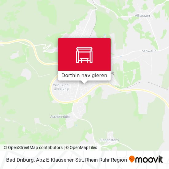 Bad Driburg, Abz E-Klausener-Str. Karte