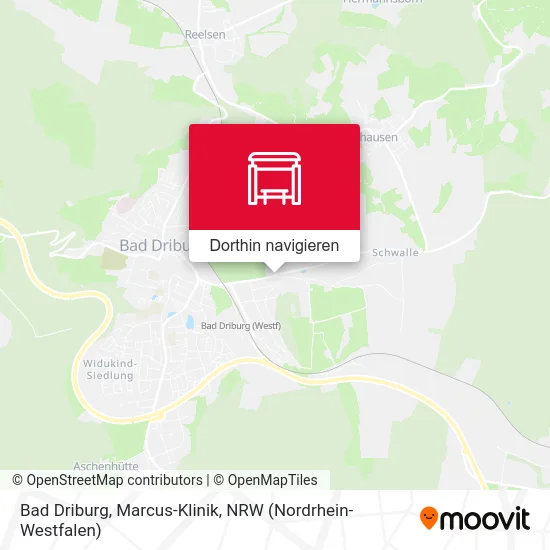 Bad Driburg, Marcus-Klinik Karte