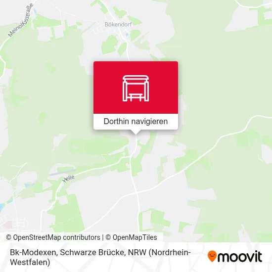 Bk-Modexen, Schwarze Brücke Karte