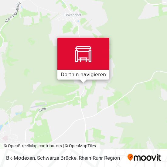 Bk-Modexen, Schwarze Brücke Karte