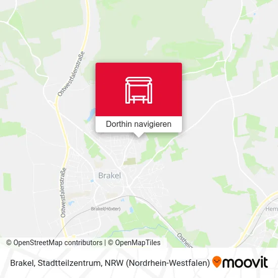 Brakel, Stadtteilzentrum Karte