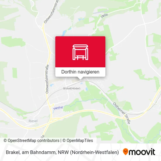 Brakel, am Bahndamm Karte