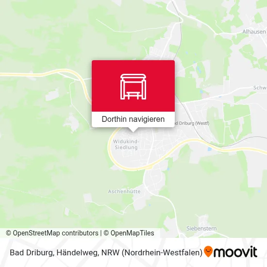 Bad Driburg, Händelweg Karte