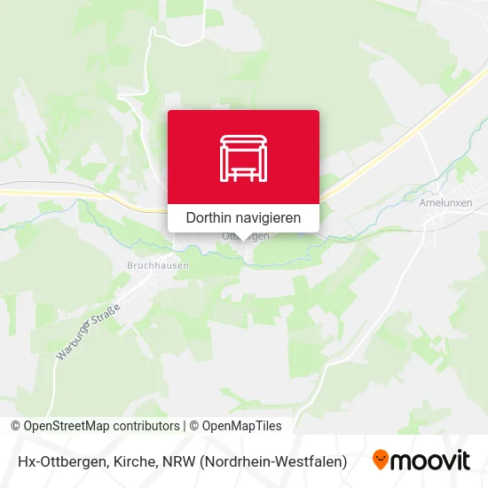 Hx-Ottbergen, Kirche Karte