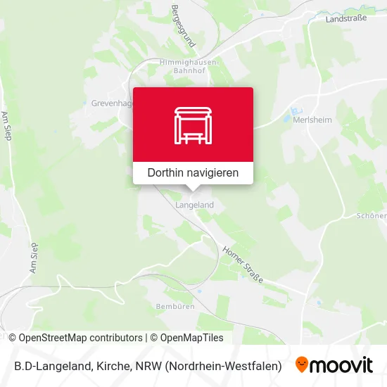 B.D-Langeland, Kirche Karte