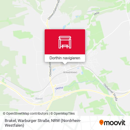Brakel, Warburger Straße Karte