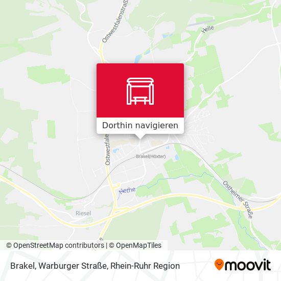 Brakel, Warburger Straße Karte