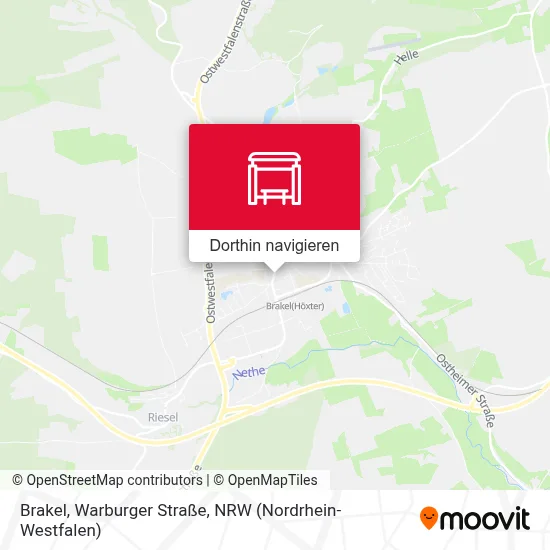 Brakel, Warburger Straße Karte