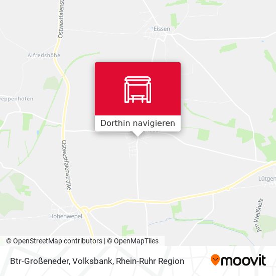 Btr-Großeneder, Volksbank Karte