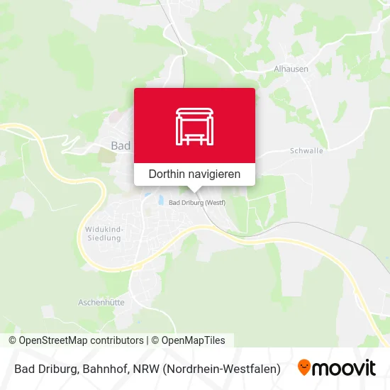 Bad Driburg, Bahnhof Karte