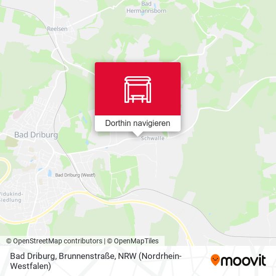 Bad Driburg, Brunnenstraße Karte