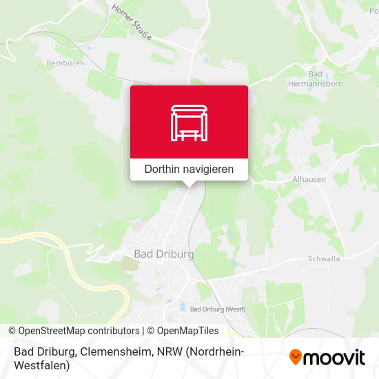 Bad Driburg, Clemensheim Karte