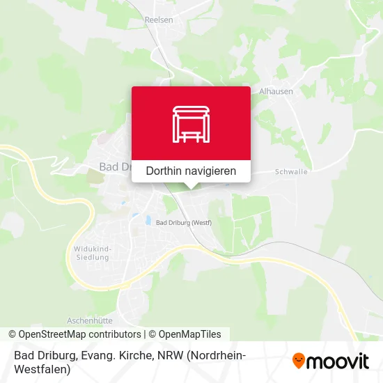 Bad Driburg, Evang. Kirche Karte