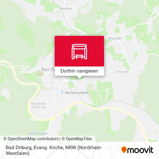 Bad Driburg, Evang. Kirche Karte