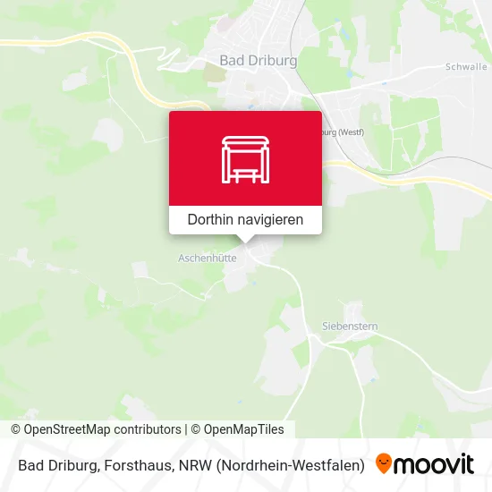 Bad Driburg, Forsthaus Karte