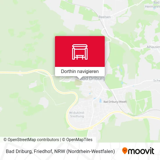 Bad Driburg, Friedhof Karte