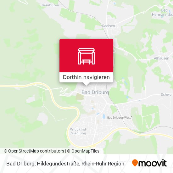 Bad Driburg, Hildegundestraße Karte