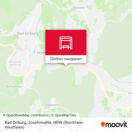 Bad Driburg, Josefsmühle Karte