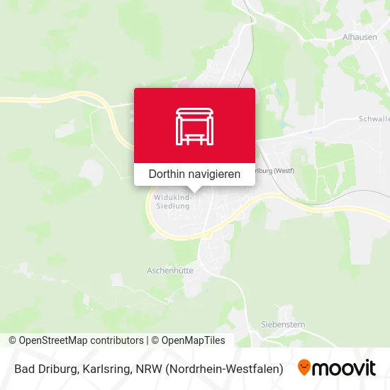 Bad Driburg, Karlsring Karte
