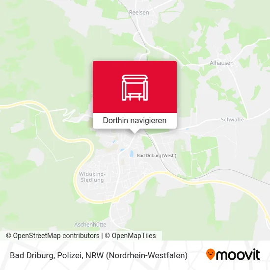 Bad Driburg, Polizei Karte