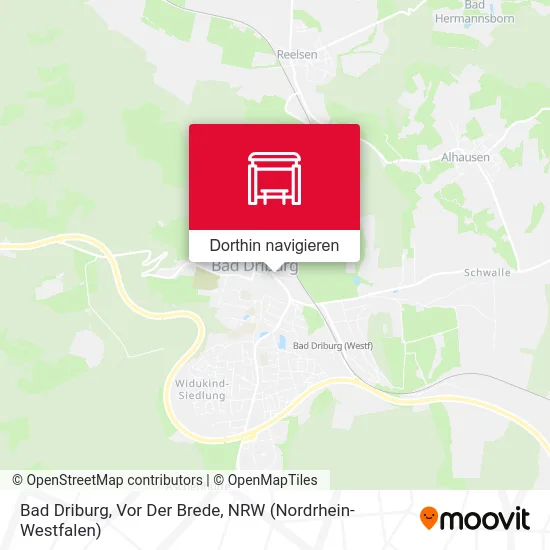 Bad Driburg, Vor Der Brede Karte