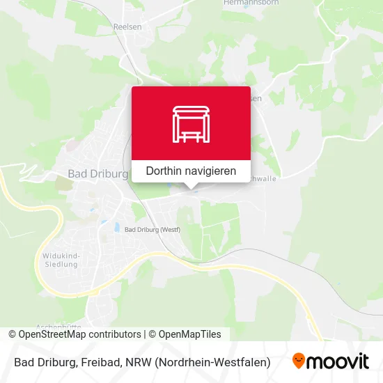 Bad Driburg, Freibad Karte