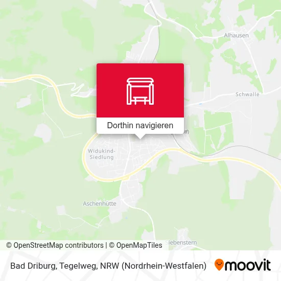 Bad Driburg, Tegelweg Karte