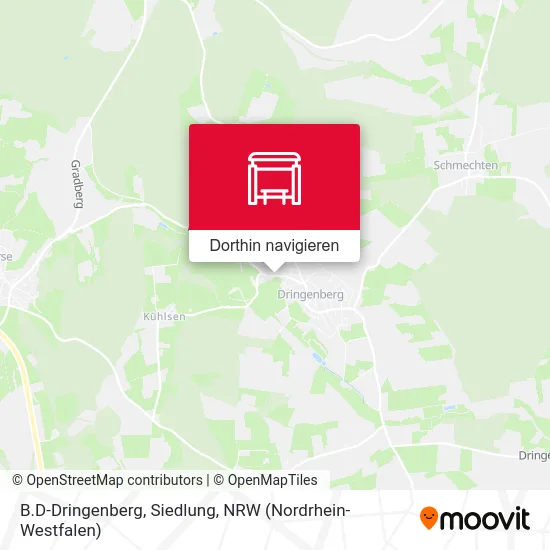 B.D-Dringenberg, Siedlung Karte