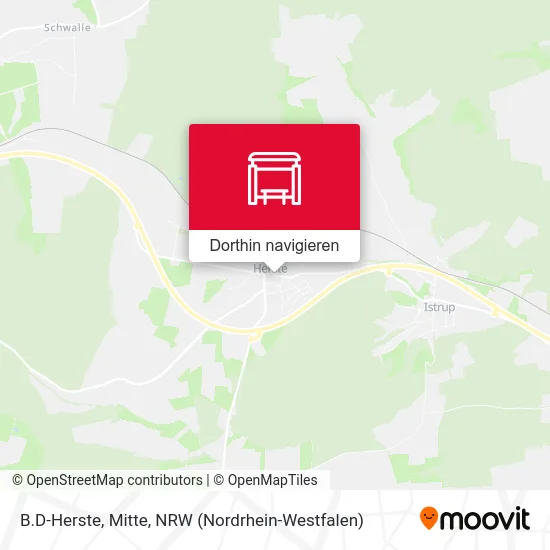 B.D-Herste, Mitte Karte