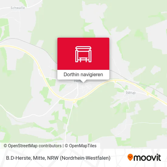 B.D-Herste, Mitte Karte