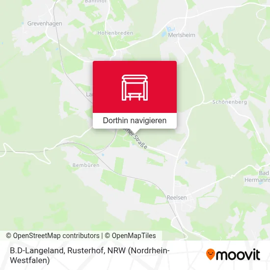 B.D-Langeland, Rusterhof Karte