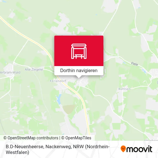B.D-Neuenheerse, Nackenweg Karte