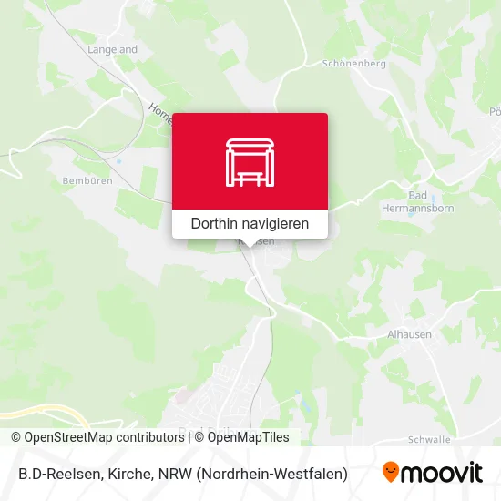 B.D-Reelsen, Kirche Karte