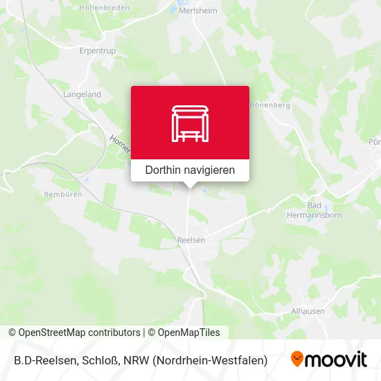 B.D-Reelsen, Schloß Karte