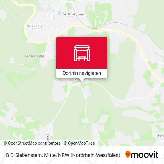 B.D-Siebenstern, Mitte Karte