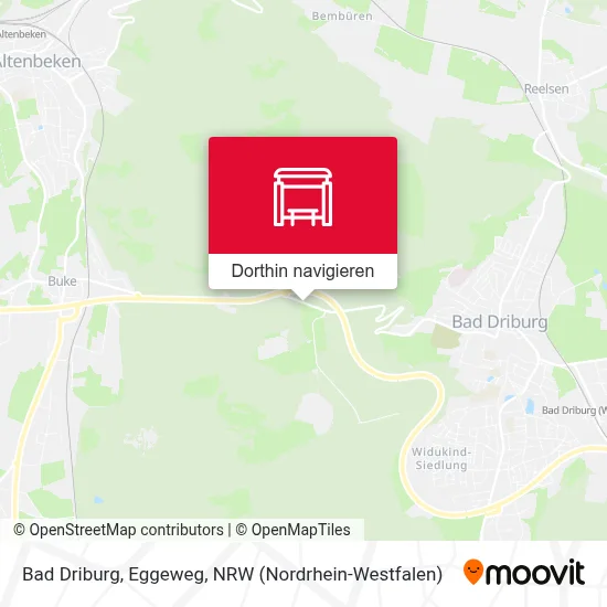 Bad Driburg, Eggeweg Karte