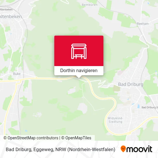 Bad Driburg, Eggeweg Karte