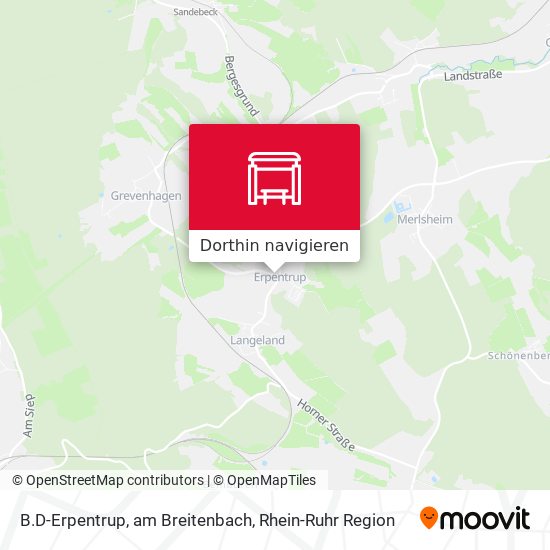 B.D-Erpentrup, am Breitenbach Karte
