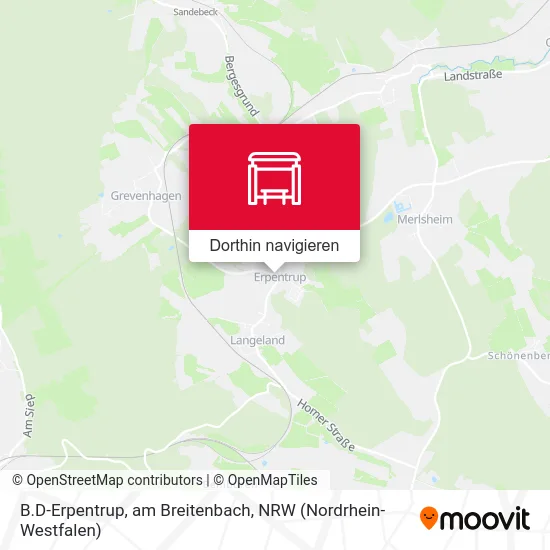 B.D-Erpentrup, am Breitenbach Karte