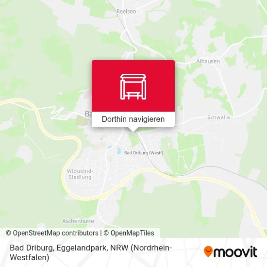 Bad Driburg, Eggelandpark Karte