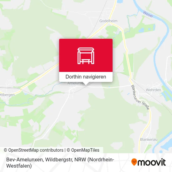 Bev-Amelunxen, Wildbergstr Karte