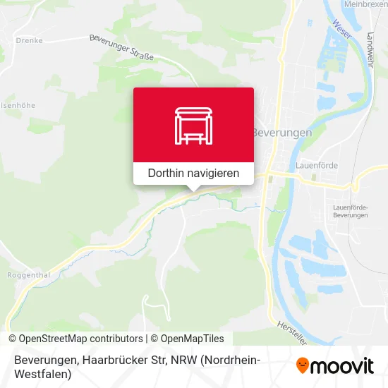 Beverungen, Haarbrücker Str Karte