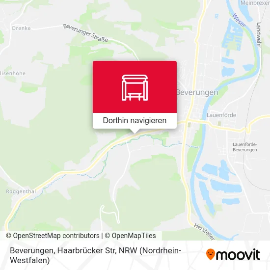 Beverungen, Haarbrücker Str Karte