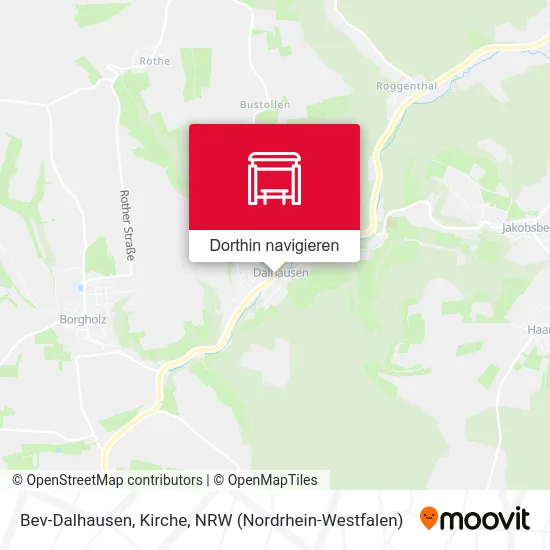 Bev-Dalhausen, Kirche Karte